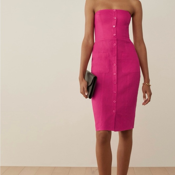 Reformation linen dress , no tags , but I didn’t we it at all - Picture 3 of 8